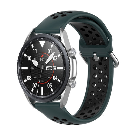Silicone Sports Two-tone Strap, Size: Free Size 20mm, For Galaxy Watch 3 41mm - DealBuddy