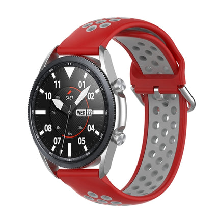 Silicone Sports Two-tone Strap, Size: Free Size 20mm, For Galaxy Watch 3 41mm - DealBuddy