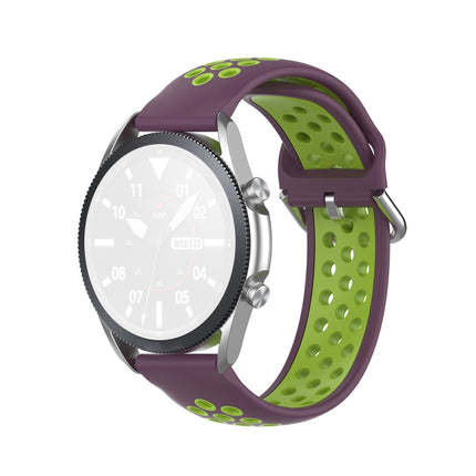 Silicone Sports Two-tone Strap, Size: Free Size 20mm, For Galaxy Watch 3 41mm - DealBuddy
