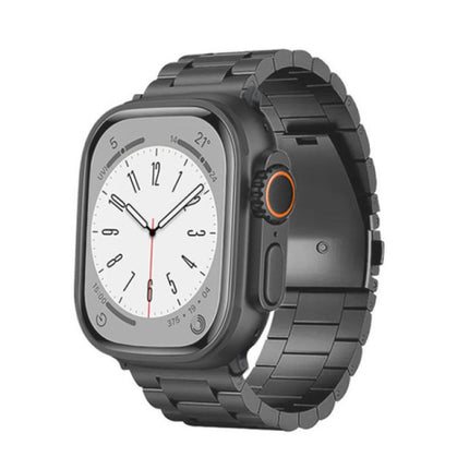 3-Bead Flat Buckle Titanium Alloy Watch Band, For Apple Watch SE 2023 44mm, For Apple Watch SE 2023 40mm, For Apple Watch Ultra 2 49mm, For Apple Watch Series 9 45mm, For Apple Watch Series 9 41mm, For Apple Watch Ultra 49mm, For Apple Watch Series 8 4... - DealBuddy