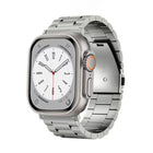 3-Bead Flat Buckle Titanium Alloy Watch Band, For Apple Watch Series 5 44mm, For Apple Watch Series 5 40mm, For Apple Watch Series 4 44mm, For Apple Watch Series 4 40mm, For Apple Watch Series 3 38mm, For Apple Watch Series 3 42mm - DealBuddy