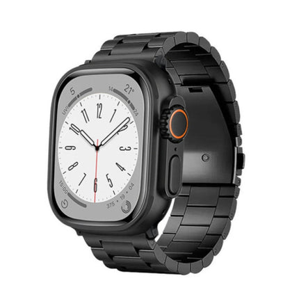 3-Bead Flat Buckle Titanium Alloy Watch Band, For Apple Watch Series 5 44mm, For Apple Watch Series 5 40mm, For Apple Watch Series 4 44mm, For Apple Watch Series 4 40mm, For Apple Watch Series 3 38mm, For Apple Watch Series 3 42mm - DealBuddy
