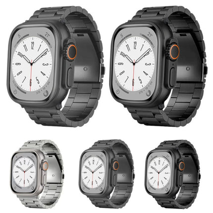 3-Bead Flat Buckle Titanium Alloy Watch Band, For Apple Watch Series 5 44mm, For Apple Watch Series 5 40mm, For Apple Watch Series 4 44mm, For Apple Watch Series 4 40mm, For Apple Watch Series 3 38mm, For Apple Watch Series 3 42mm - DealBuddy