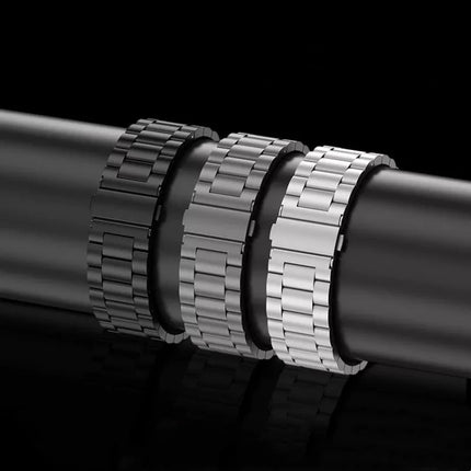 3-Bead Flat Buckle Titanium Alloy Watch Band