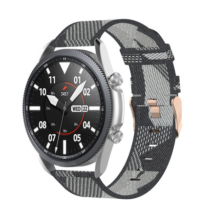 Woven Nylon Textured Strap, Size: Free Size 22mm, For Galaxy Watch 3 45mm - DealBuddy