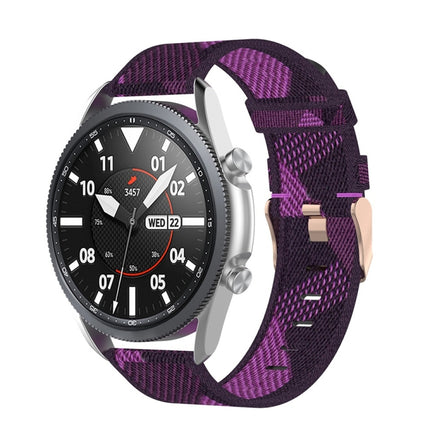 Woven Nylon Textured Strap, Size: Free Size 22mm, For Galaxy Watch 3 45mm - DealBuddy