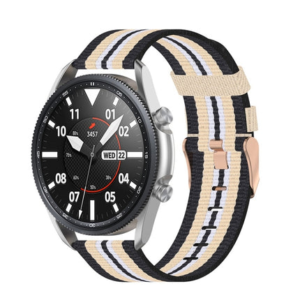 Woven Nylon Textured Strap, Size: Free Size 22mm, For Galaxy Watch 3 45mm - DealBuddy