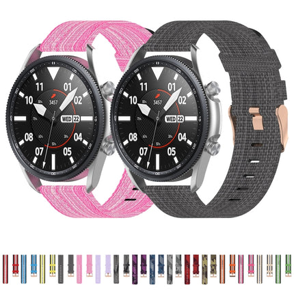 Woven Nylon Textured Strap, Size: Free Size 22mm, For Galaxy Watch 3 45mm - DealBuddy