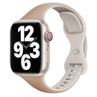 Two Color Slim Butterfly Buckle Silicone Watch Band