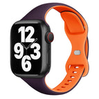 For Apple Watch Series 4 44mm / Dark Purple Orange