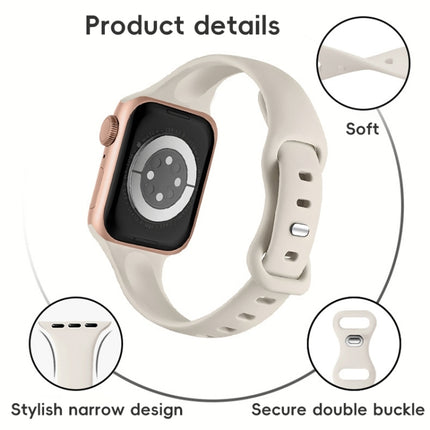 Two Color Slim Butterfly Buckle Silicone Watch Band