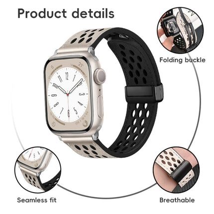 Hole Style Folding Buckle PU Leather Watch Band