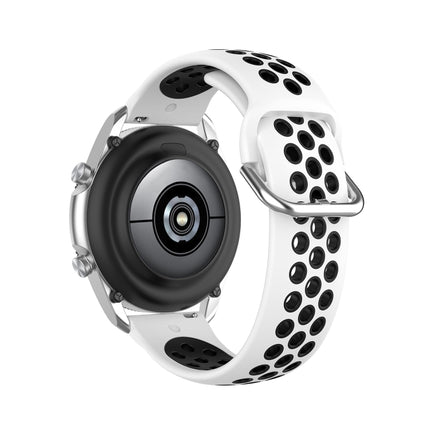 Silicone Sports Two-tone Strap, Size: 22mm, For Galaxy Watch 3 45mm - DealBuddy