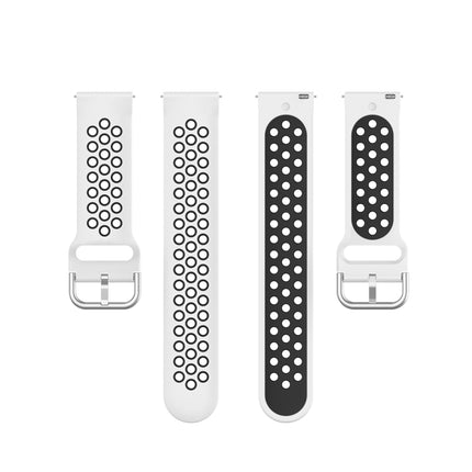 Silicone Sports Two-tone Strap, Size: 22mm, For Galaxy Watch 3 45mm - DealBuddy