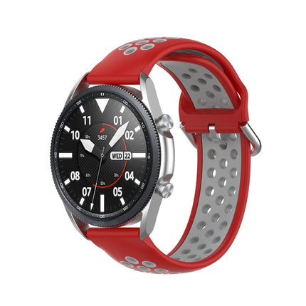 Silicone Sports Two-tone Strap, Size: 22mm, For Galaxy Watch 3 45mm - DealBuddy