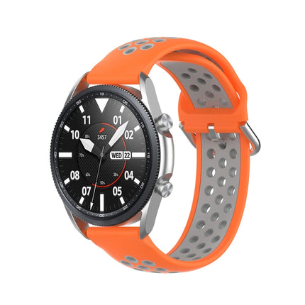 Silicone Sports Two-tone Strap, Size: 22mm, For Galaxy Watch 3 45mm - DealBuddy