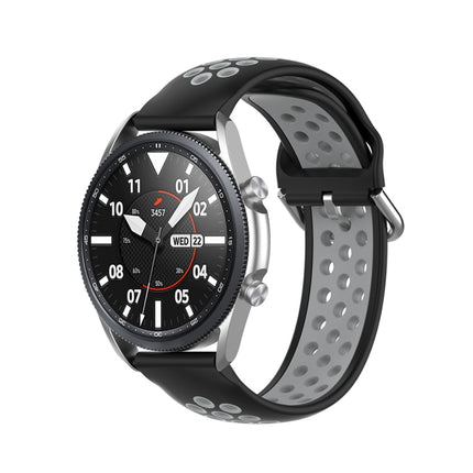 Silicone Sports Two-tone Strap, Size: 22mm, For Galaxy Watch 3 45mm - DealBuddy