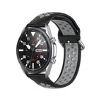 Silicone Sports Two-tone Strap, Size: 22mm, For Galaxy Watch 3 45mm - DealBuddy