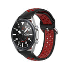 Silicone Sports Two-tone Strap, Size: 22mm, For Galaxy Watch 3 45mm - DealBuddy