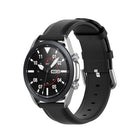 Round Tail Leather Strap, Size: Free Size 22mm, For Galaxy Watch 3 45mm - DealBuddy