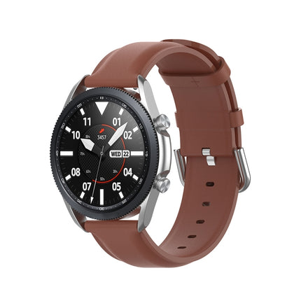Round Tail Leather Strap, Size: Free Size 22mm, For Galaxy Watch 3 45mm - DealBuddy