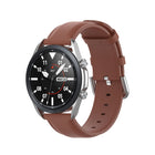 Round Tail Leather Strap, Size: Free Size 22mm, For Galaxy Watch 3 45mm - DealBuddy