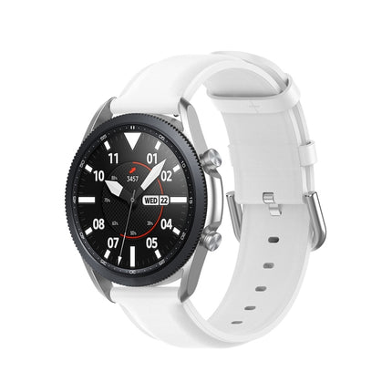 Round Tail Leather Strap, Size: Free Size 22mm, For Galaxy Watch 3 45mm - DealBuddy