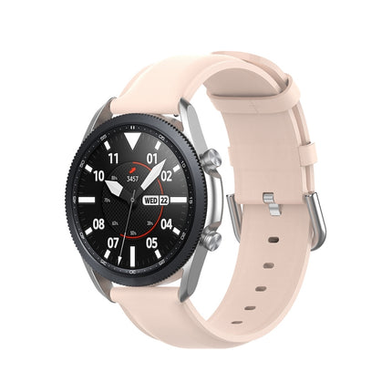 Round Tail Leather Strap, Size: Free Size 22mm, For Galaxy Watch 3 45mm - DealBuddy
