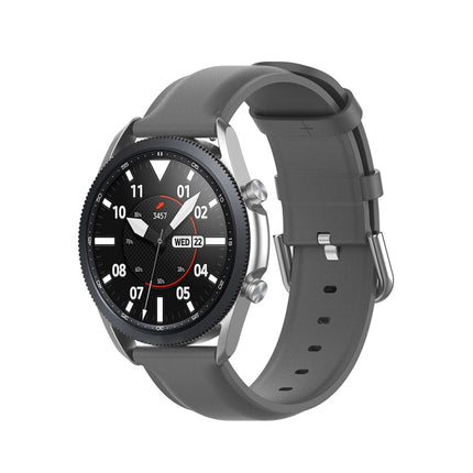 Round Tail Leather Strap, Size: Free Size 22mm, For Galaxy Watch 3 45mm - DealBuddy