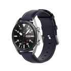 Round Tail Leather Strap, Size: Free Size 22mm, For Galaxy Watch 3 45mm - DealBuddy