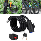 Bicycle Portable Anti-theft Lock Steel Cable Lock with Lock Frame - DealBuddy