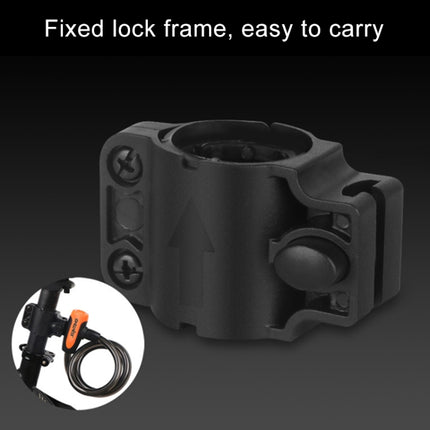 Bicycle Portable Anti-theft Lock Steel Cable Lock with Lock Frame - DealBuddy