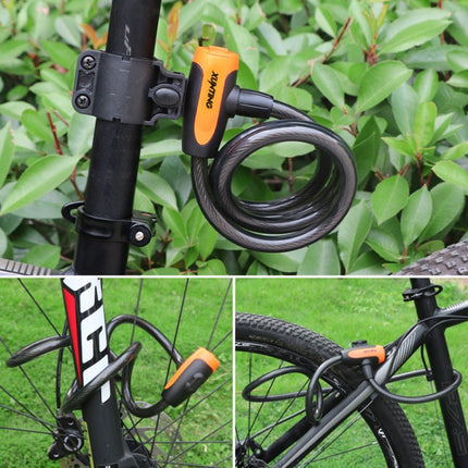 Bicycle Portable Anti-theft Lock Steel Cable Lock with Lock Frame - DealBuddy