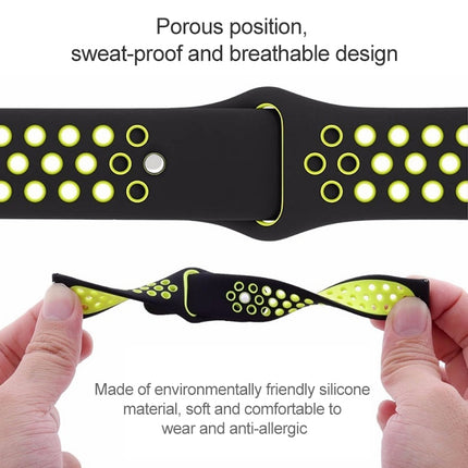 For Smasung Gear S4 Active 22mm Two-color Silicone Replacement Strap Watchband - DealBuddy