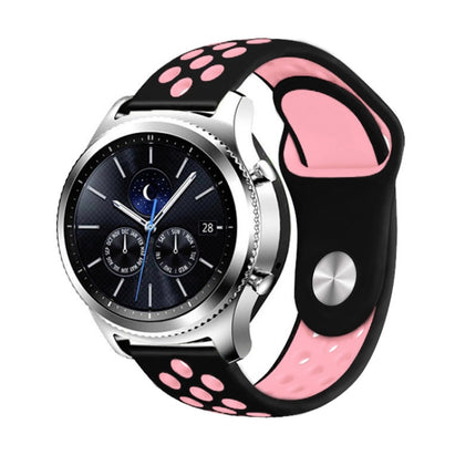 For Smasung Gear S4 Active 22mm Two-color Silicone Replacement Strap Watchband - DealBuddy