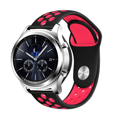 For Smasung Gear S4 Active 22mm Two-color Silicone Replacement Strap Watchband - DealBuddy
