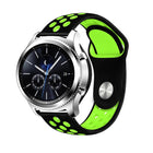 For Smasung Gear S4 Active 22mm Two-color Silicone Replacement Strap Watchband