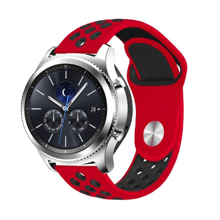 For Smasung Gear S4 Active 22mm Two-color Silicone Replacement Strap Watchband - DealBuddy