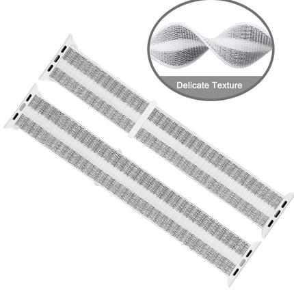 Nylon Loop Watchband, For Apple Watch Series 8&7 41mm / SE 2&6&SE&5&4 40mm / 3&2&1 38mm, For Apple Watch Ultra 49mm / Series 8&7 45mm / SE 2&6&SE&5&4 44mm / 3&2&1 42mm