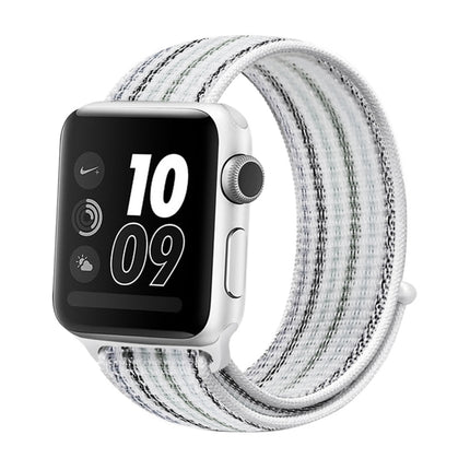 Nylon Loop Watchband, For Apple Watch Series 8&7 41mm / SE 2&6&SE&5&4 40mm / 3&2&1 38mm, For Apple Watch Ultra 49mm / Series 8&7 45mm / SE 2&6&SE&5&4 44mm / 3&2&1 42mm, For Apple Watch Series 7 45mm / 6 & SE & 5 & 4 44mm / 3 & 2 & 1 42mm               ...
