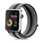 For Apple Watch Series 8&7 41mm / SE 2&6&SE&5&4 40mm / 3&2&1 38mm / Striped Black