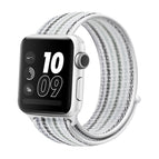 For Apple Watch Ultra 49mm / Series 8&7 45mm / SE 2&6&SE&5&4 44mm / 3&2&1 42mm / White Pinstripe