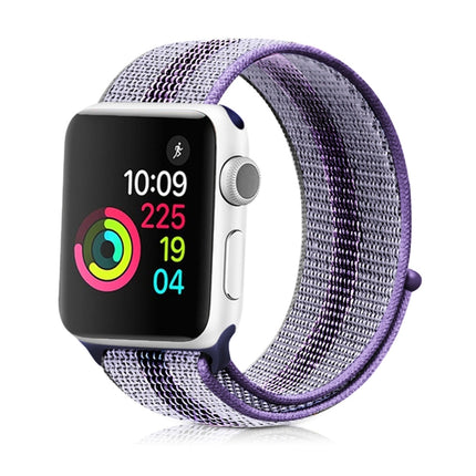 Nylon Loop Watchband, For Apple Watch Series 8&7 41mm / SE 2&6&SE&5&4 40mm / 3&2&1 38mm, For Apple Watch Ultra 49mm / Series 8&7 45mm / SE 2&6&SE&5&4 44mm / 3&2&1 42mm, For Apple Watch Series 7 45mm / 6 & SE & 5 & 4 44mm / 3 & 2 & 1 42mm               ...