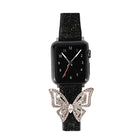 Bowknot Glitter Diamond Replacement Strap Watchband, For Apple Watch 5 & 4 44mm / 3 & 2 & 1 42mm - DealBuddy