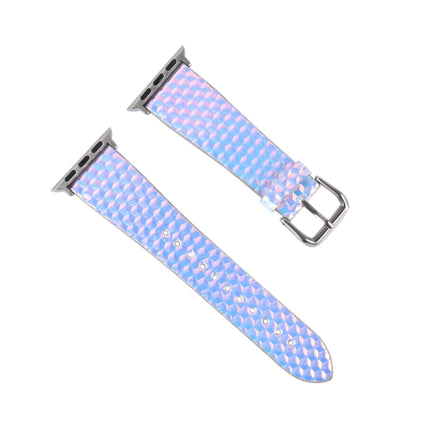 Discolor Glitter Fish Scale Texture Replacement Strap Watchband, For Apple Watch 5 & 4 40mm / 3 & 2 & 1 38mm, For Apple Watch 5 & 4 44mm / 3 & 2 & 1 42mm - DealBuddy