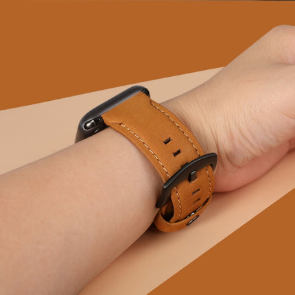 Genuine Leather Replacement Strap Watchband, For Apple Watch 5 & 4 40mm / 3 & 2 & 1 38mm, For Apple Watch 5 & 4 44mm / 3 & 2 & 1 42mm - DealBuddy