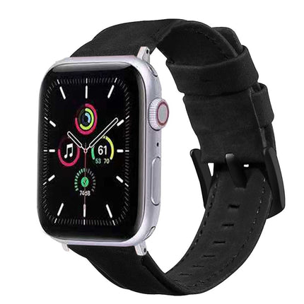 Genuine Leather Replacement Strap Watchband, For Apple Watch 5 & 4 40mm / 3 & 2 & 1 38mm, For Apple Watch 5 & 4 44mm / 3 & 2 & 1 42mm - DealBuddy