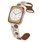 For Apple Watch Series 3 38mm / Starlight Caramel