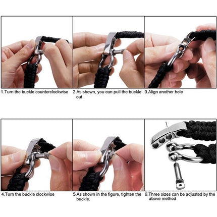 For Apple Watch Series 5 & 4 44mm / 3 & 2 & 1 42mm Umbrella Cord Nylon Braided Strap - DealBuddy