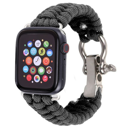 For Apple Watch Series 5 & 4 44mm / 3 & 2 & 1 42mm Umbrella Cord Nylon Braided Strap - DealBuddy